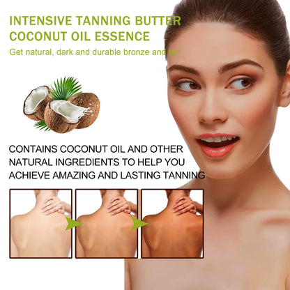 Tanning Accelerator Cream Sunless Intensive Tan Bronzer without UV Damage after Sun Repair Outdoor Solarium Body Tanning Lotion